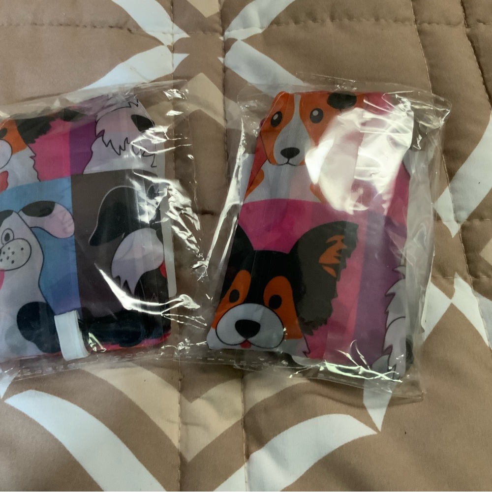 Colorful Dog Print Tote Bag